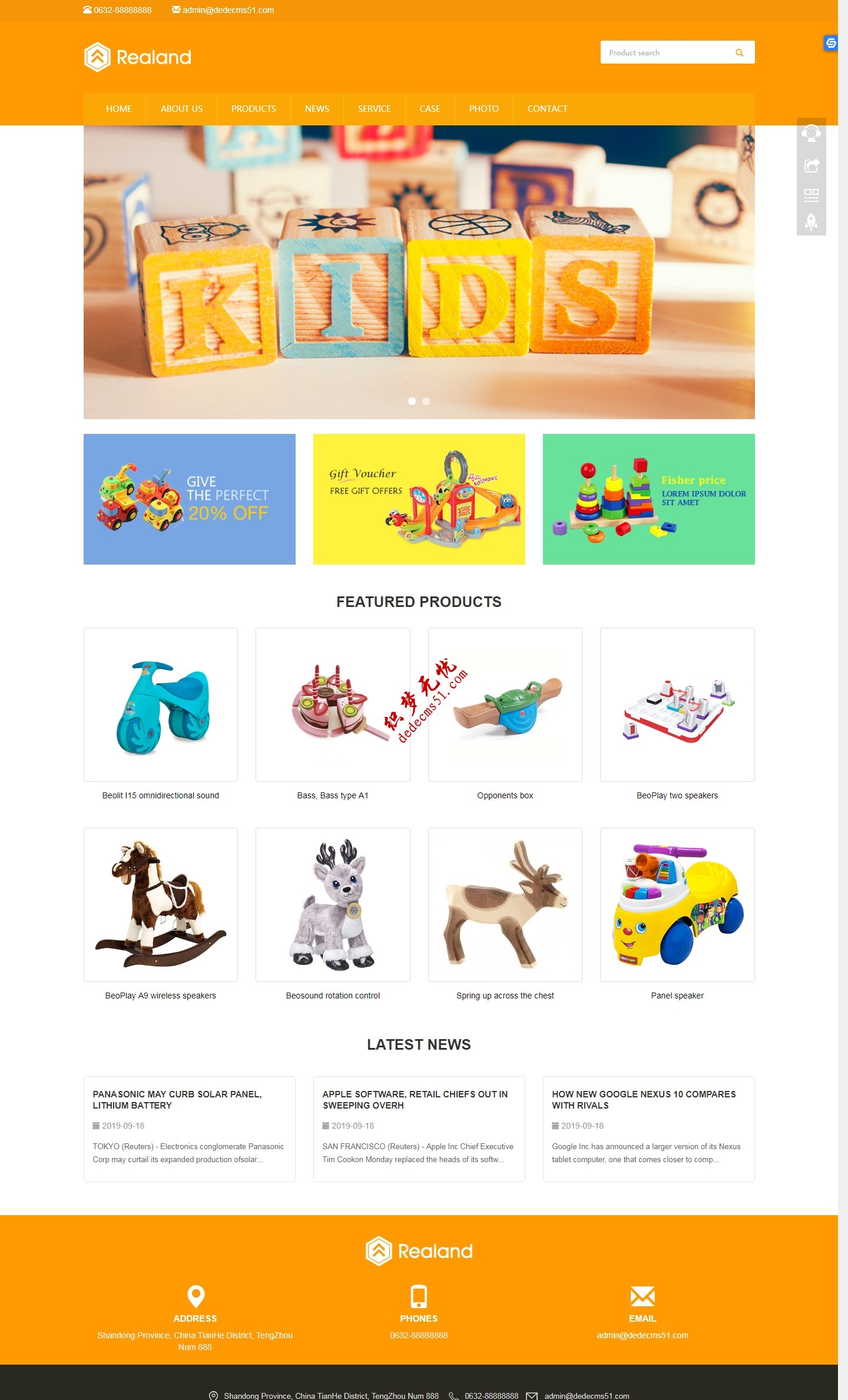 响应式食品百货美食英文外贸网站织梦dede模板下载(自适应手机)