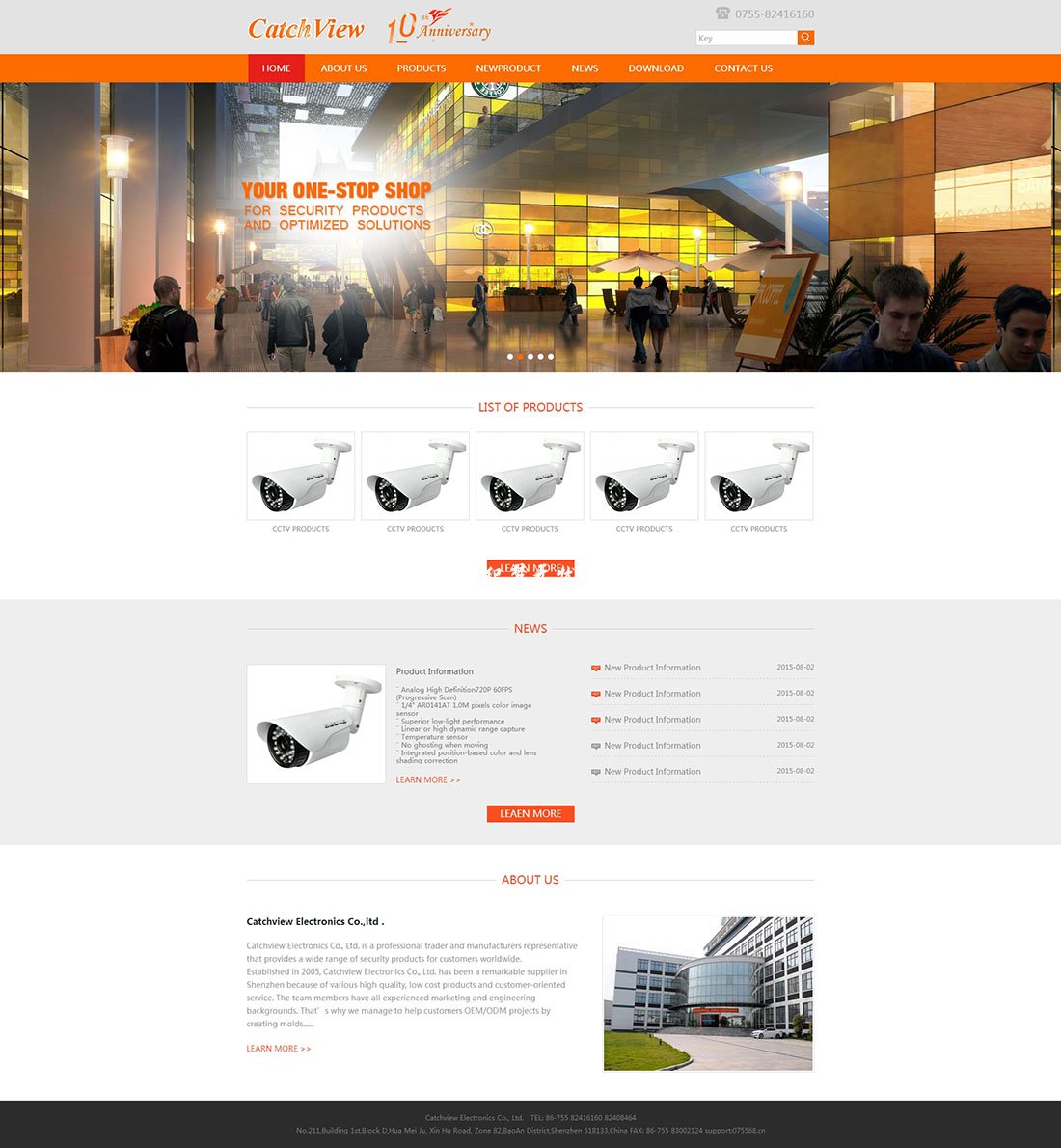 html5响应式摄像头电子科技产品公司网页模板下载