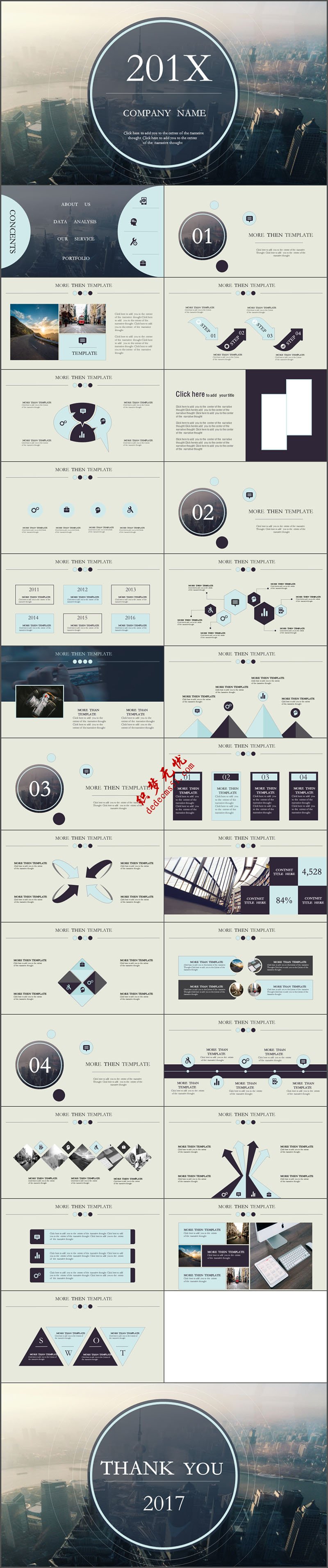 现代简约风格企业公司产品宣传介绍PPT模板下载免费下载