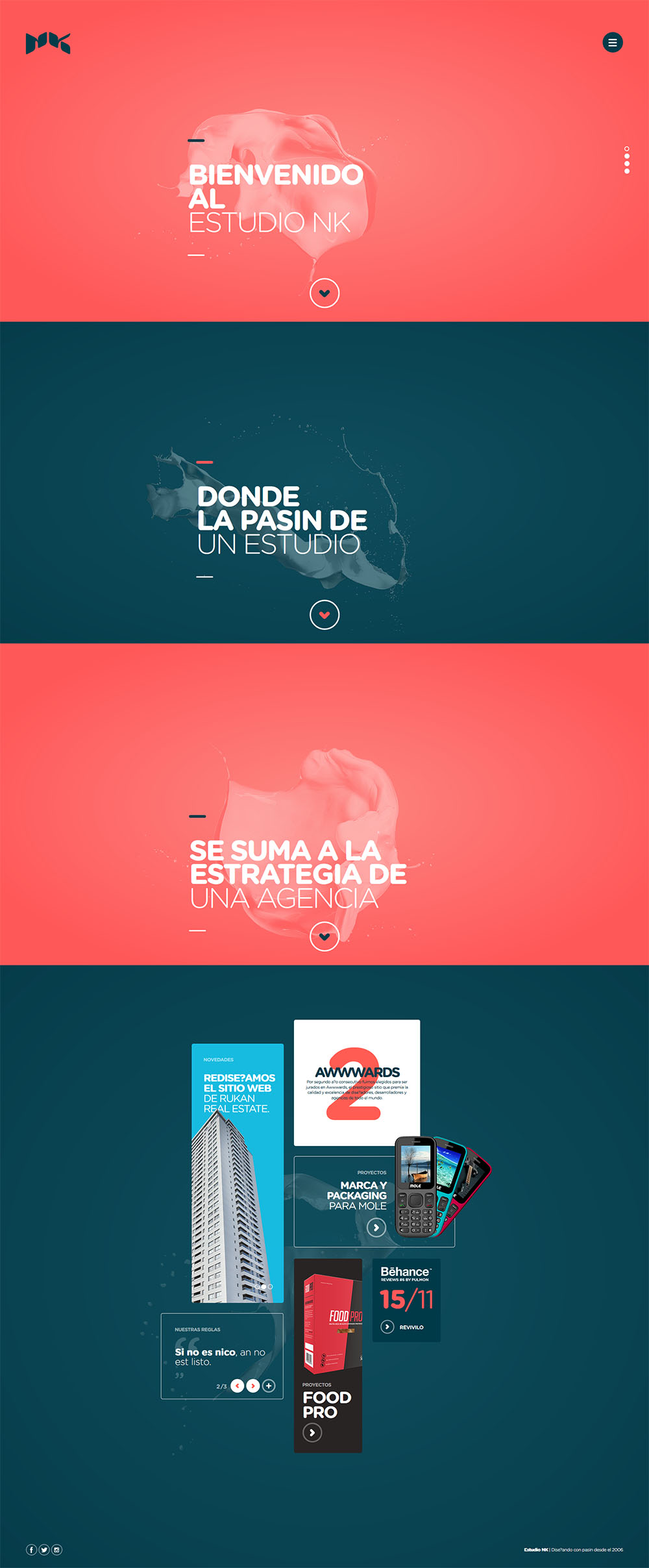 自适应html5滚屏展示英文网页模板下载