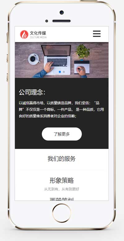 (自适应手机端)广告品牌策划公司网站策划设计公司pbootcms模板源码下载(图1) 1-22061P93949294.jpg