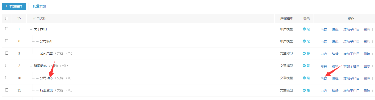 发布内容管理(图1)