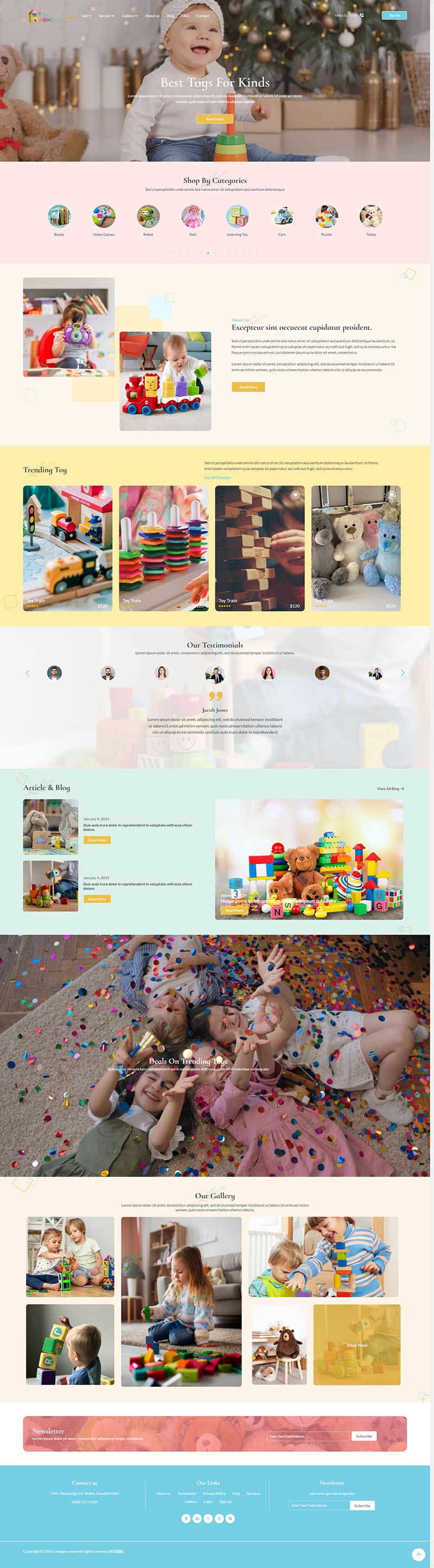 响应式html5益智玩具公司网站模板  自适应手机儿童玩具公司静态网站html模版下载