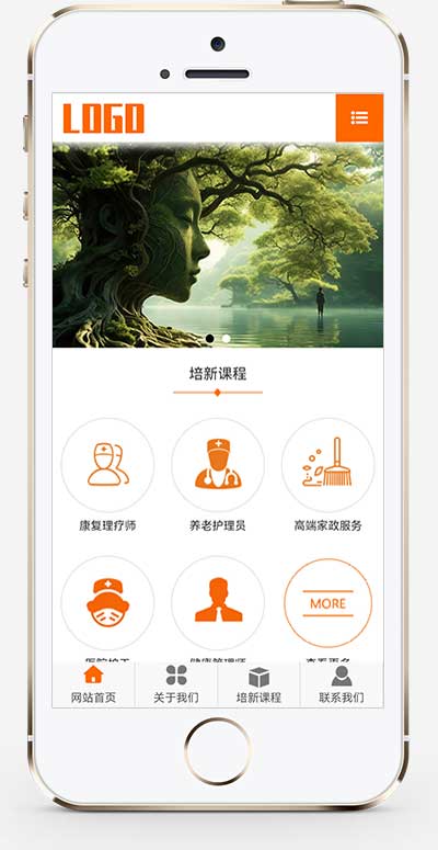 (带手机版)康复培训学校网站模板 教育培训机构pbootcms源码下载(图1) 1-240R60TK0612.jpg