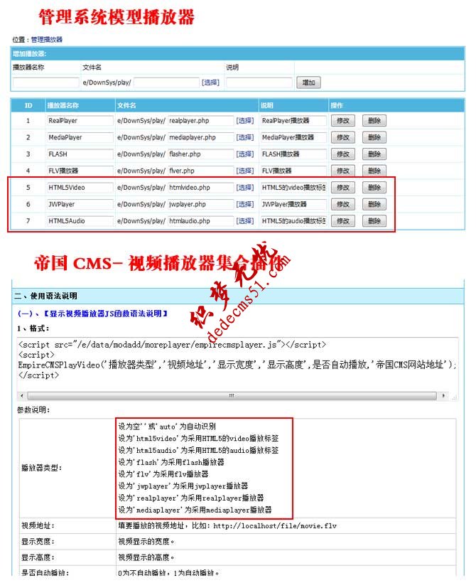 帝国CMS7.5版视频播放器更新,做视频站更方便(图1) 1494002485122718.jpg