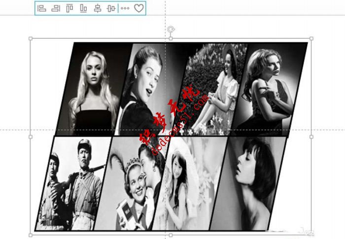 PPT怎么制作倾斜排版的图片(图6)