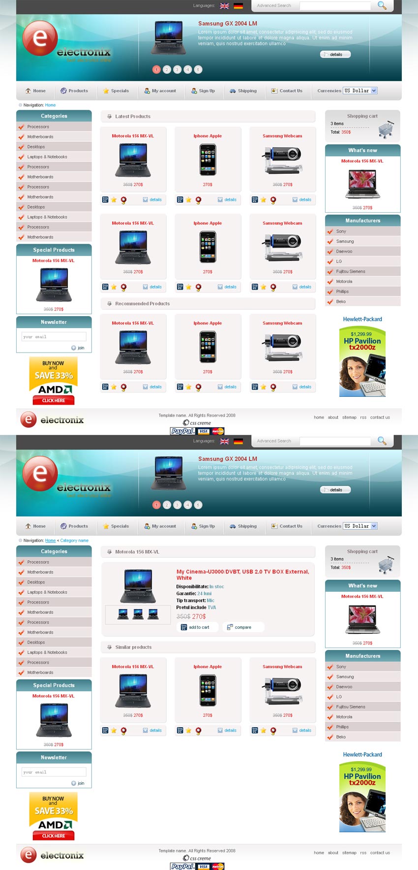 国外的电脑手机商城模板_电脑手机购物商城模板html下载