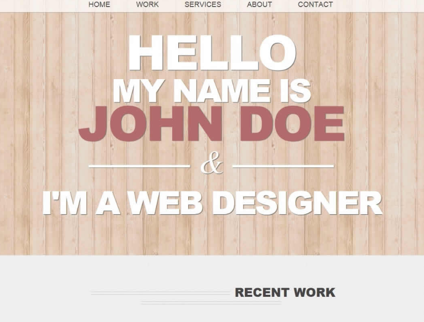 网页设计师个人网站模板(图1)