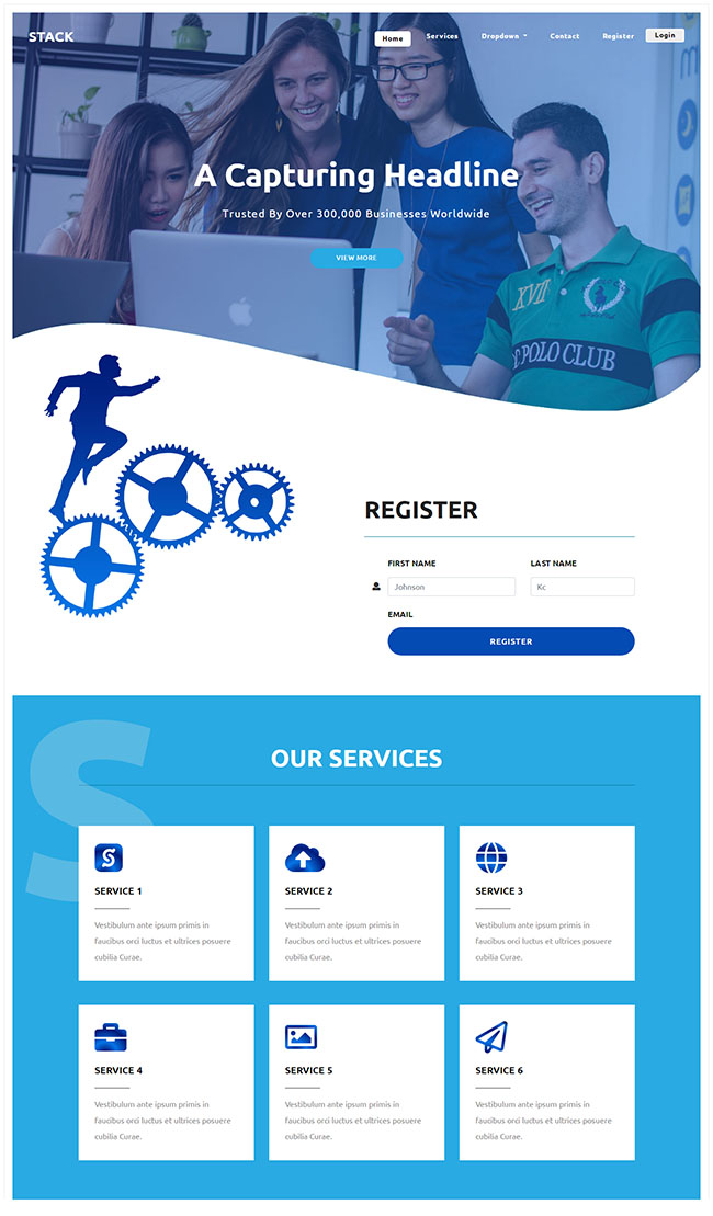 企业代理记账网站模板(图1)