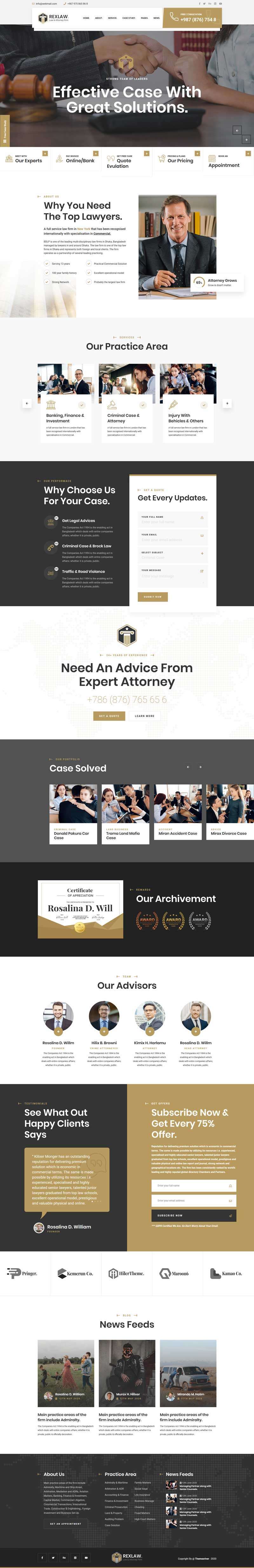 法律法务咨询网站HTML模板(图1)