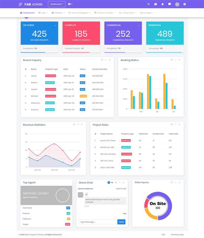 通用的app软件管理后台页面模板(图1)