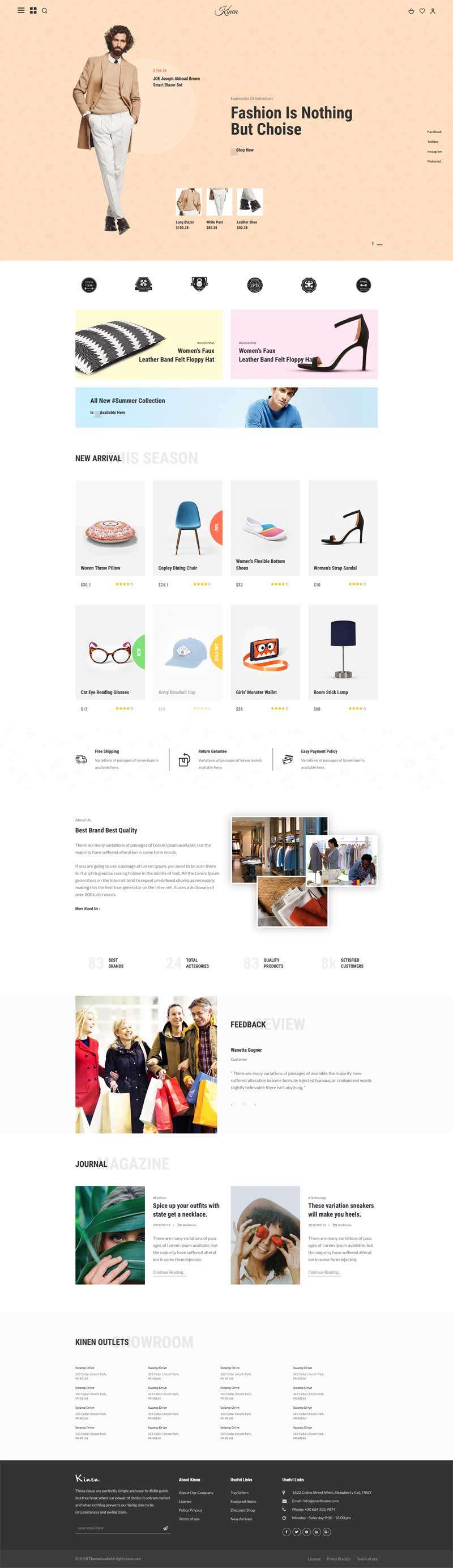 时尚服饰搭配电商网站html5前端框架(图1)