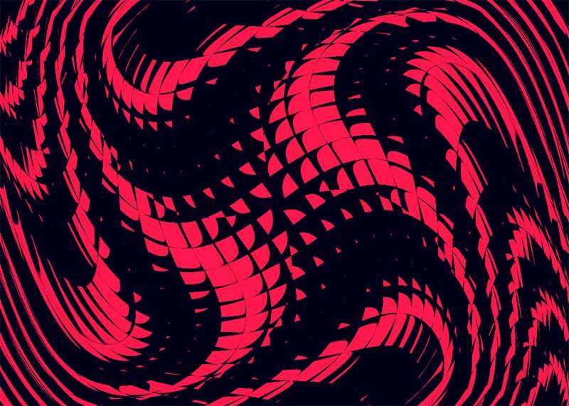 红色抽象扭曲背景特效