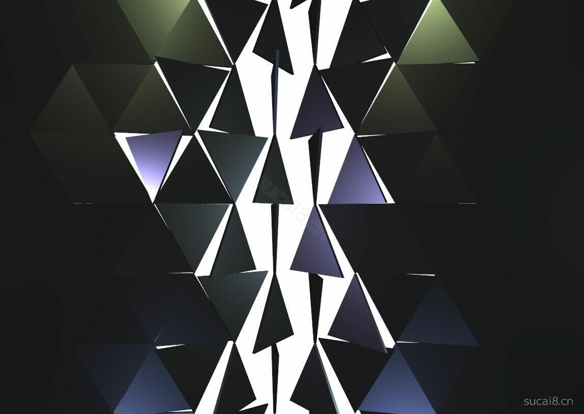 动态三角破碎背景特效基于html5- 素材8