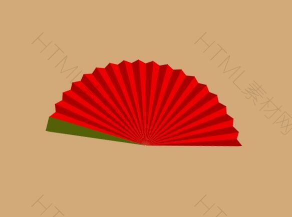 CSS3实现古典纸扇动画特效(图1)