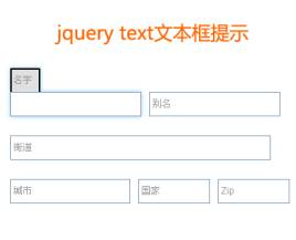 jQuery鼠标滑过text文本框向上滑动提示文字标题(图1)