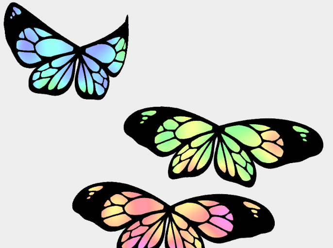 HTML5 canvas蝴蝶飞舞动画(图1)