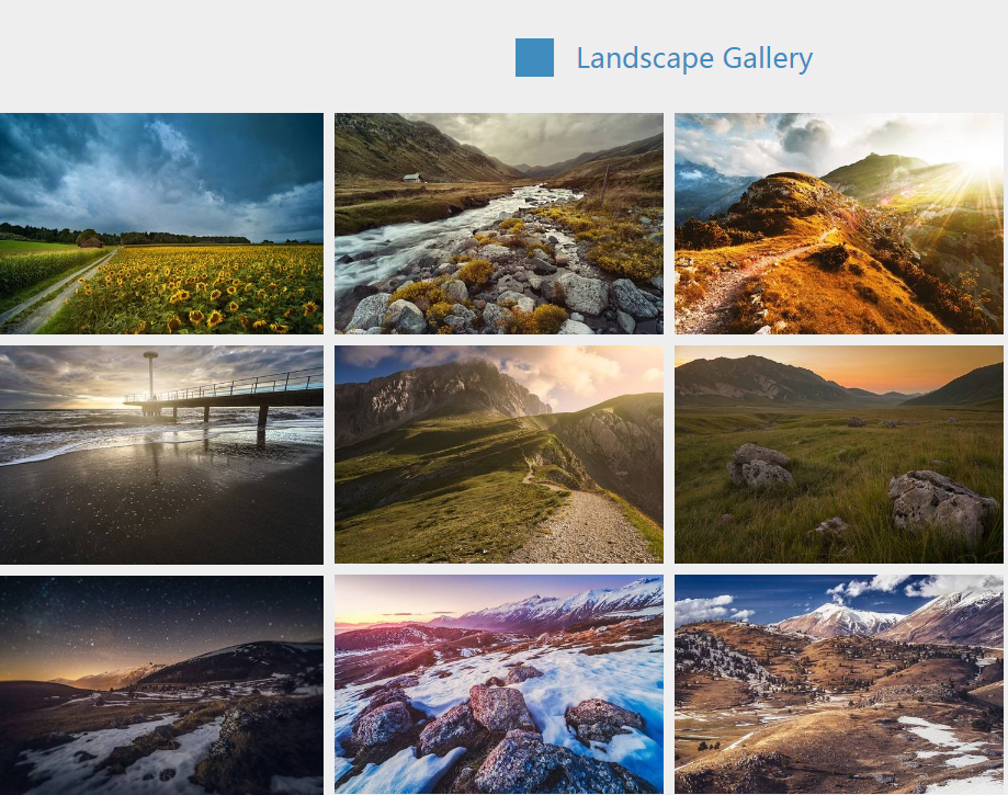 Masonry图片筛选功能瀑布流布局画廊(图1)