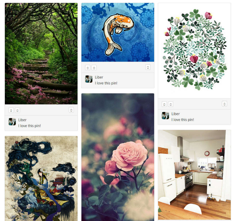 Pinterest网格瀑布流布局代码(图1)