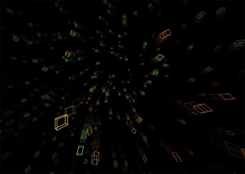 html5 3D穿梭立方体动画特效(图1)