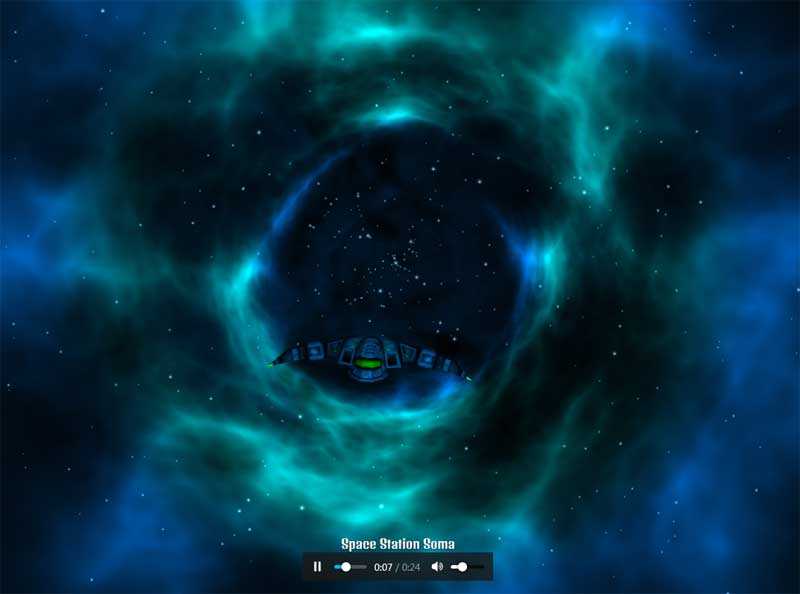 html5 WebGL飞机穿过虫洞效应动画特效(图1)