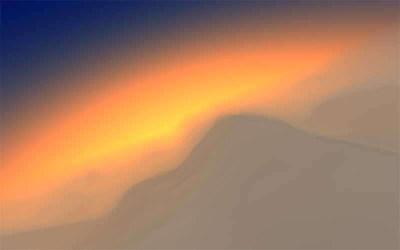 html5 canvas黎明时的天空背景动画特效(图1)