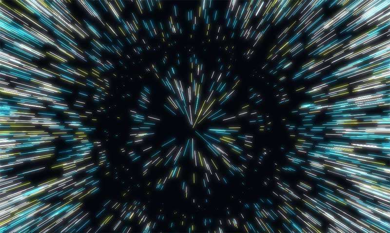 html5 canvas空间光束粒子动画特效(图1)