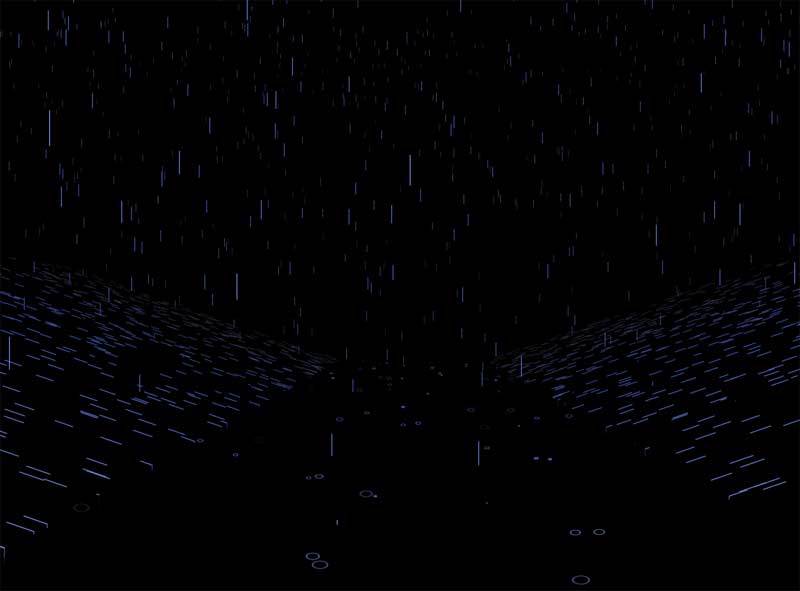 canvas下雨的河道透明背景(图1)