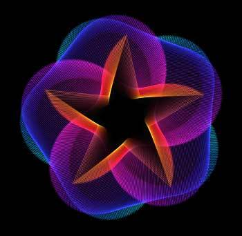 canvas彩色五角星动画(图1)