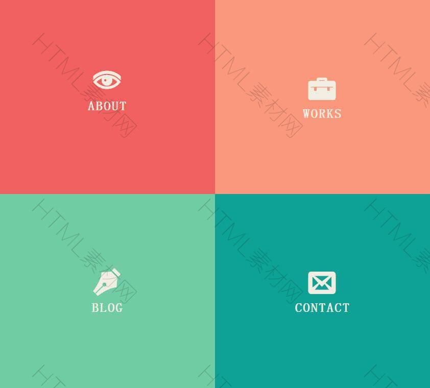 css3+jquery响应式全屏页面切换效果html5模板(图1)