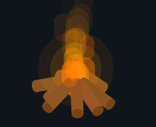 zdog木材篝火动画特效(图1)