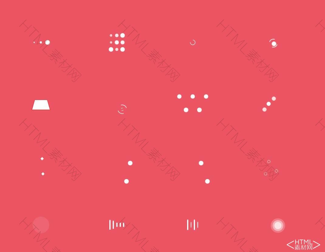 28种纯CSS3炫酷loading加载动画特效(图1)
