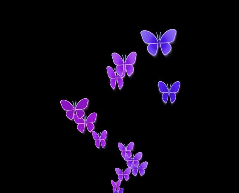 彩色的蝴蝶canvas动画(图1)