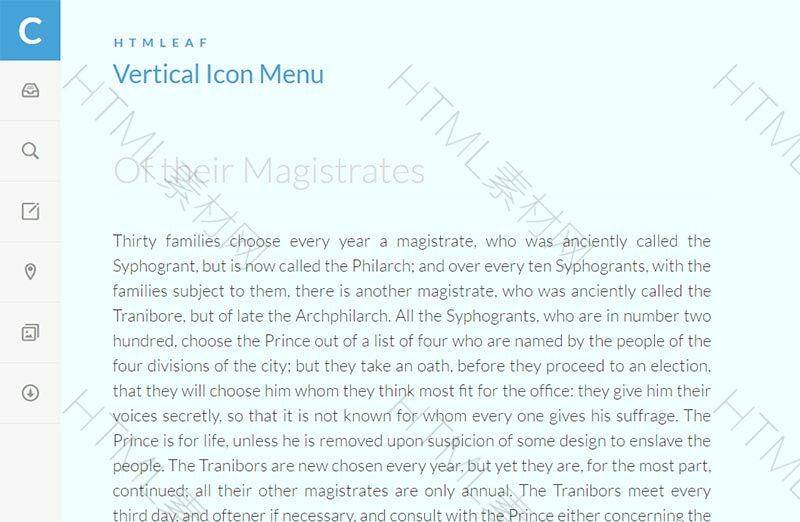 css3左侧导航固定页面无限滚动布局模板(图1)
