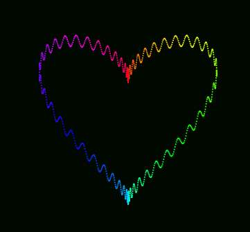 透明的彩虹爱心canvas特效(图1)