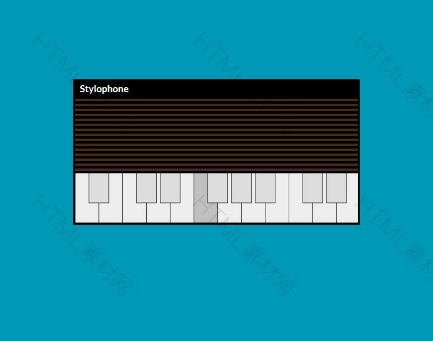 html5+javascript打造网页版Stylophone电子琴(图1)