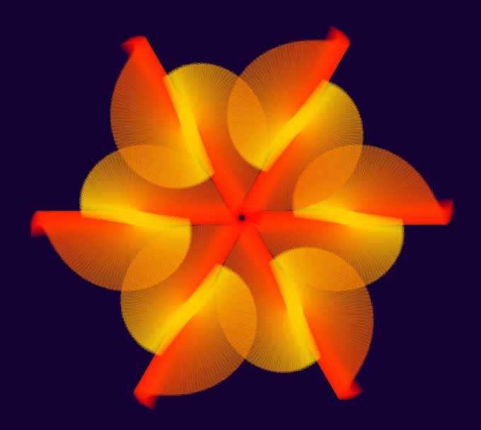 纯css3橘色花动画特效(图1)