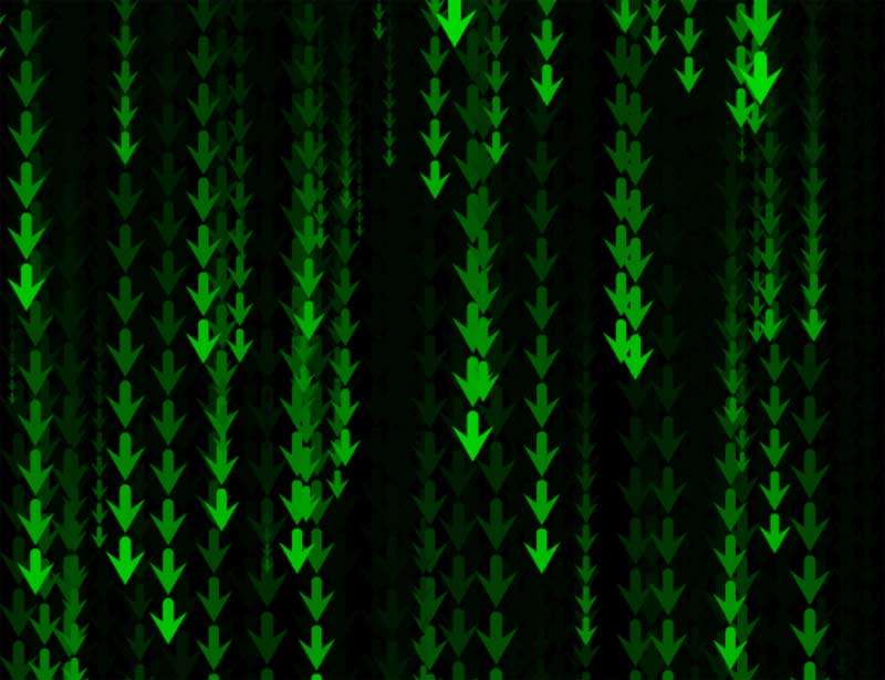 绿色的箭头雨动画特效(图1)