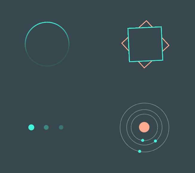 创意的css3 loading加载动画特效(图1)
