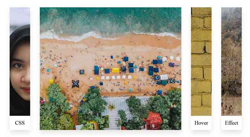 css3水平的图片手风琴特效(图1)