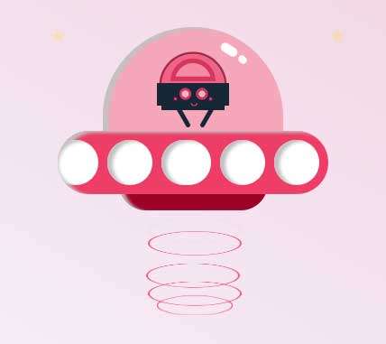 css3外星人UFO飞船动画(图1)