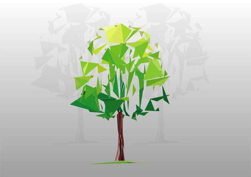 svg节状树3D特效(图1)