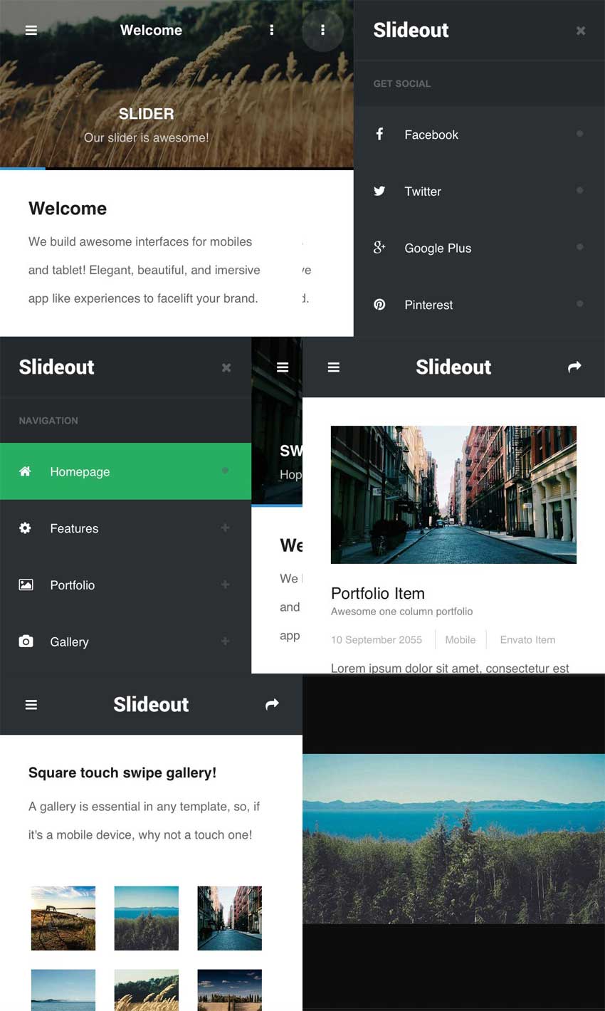 简洁的响应式wap企业图片展示手机模板下载(图1)