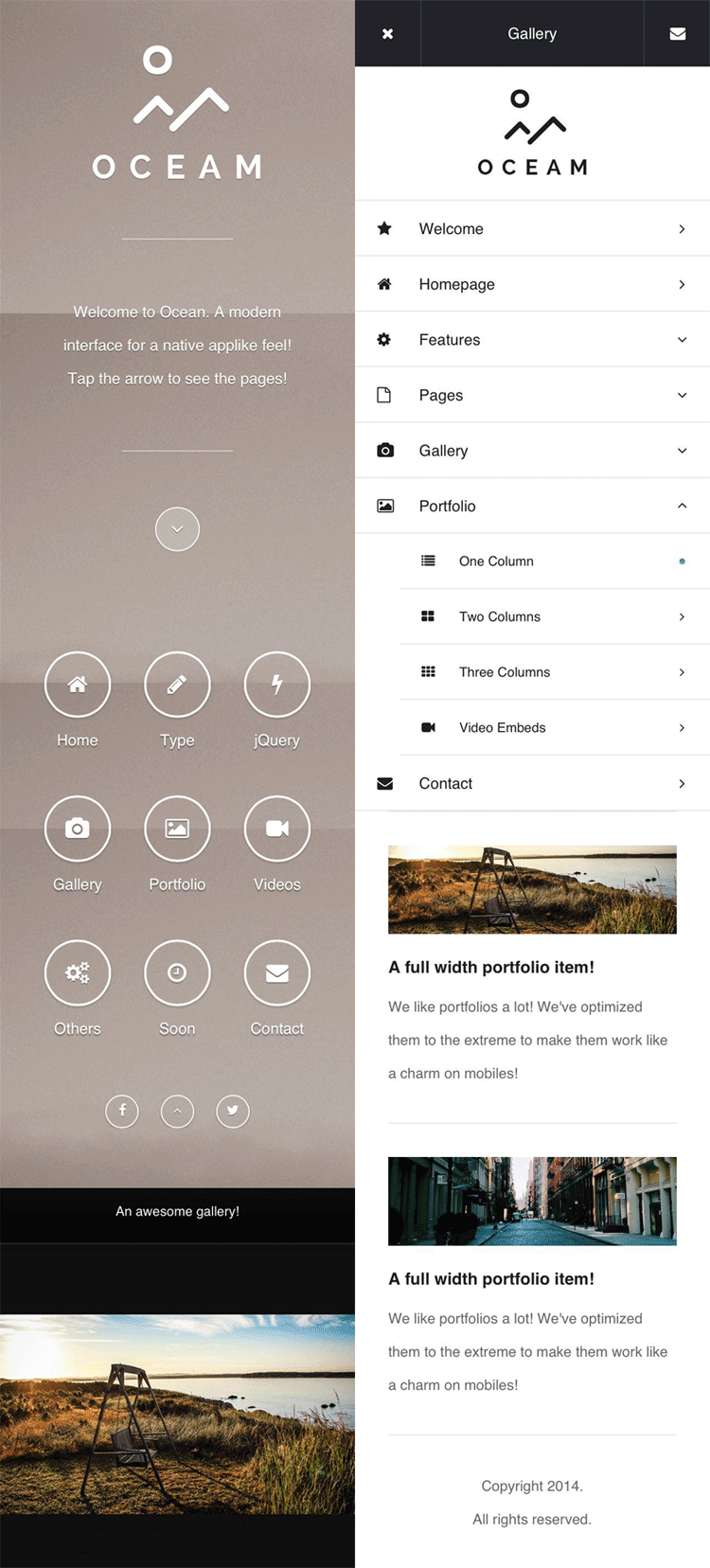 黑色大气的wap企业图片展示手机网站模板(图1)