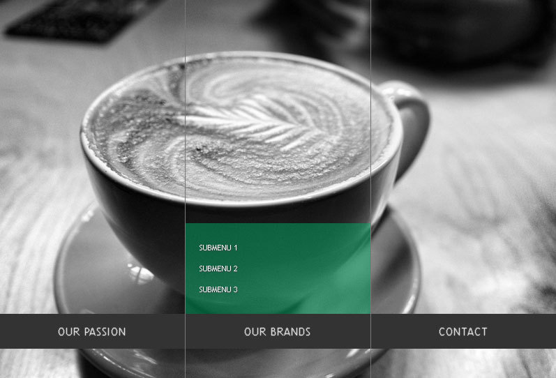 jquery鼠标滑过导航条显示二级菜单和对应的背景图片切换(图1)
