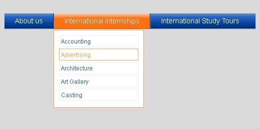 jquery鼠标悬停导航菜单缓慢显示下拉子菜单导航效果(图1)