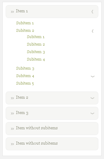 jquery menu插件垂直多级导航菜单展开收缩效果(图1)