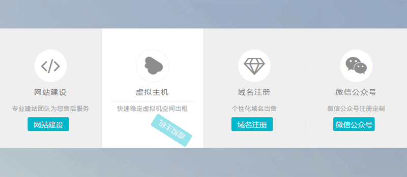 js css3鼠标进过图标导航高亮显示效果(图1)