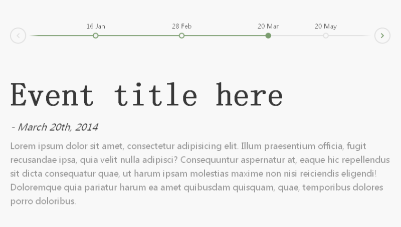 html5触屏手机端响应式时间轴内容切换特效(图1)