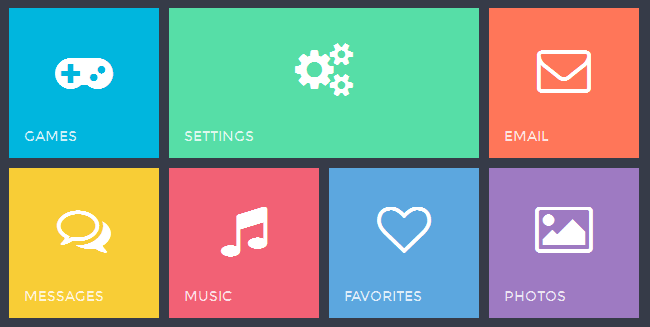 metro风格的win8界面导航点击弹出页面特效(图1)